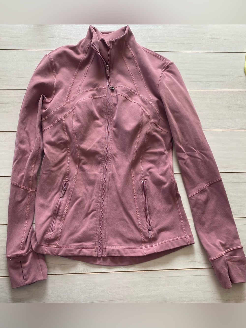 Lululemon Define Full  Zip Jacket Mauve Sz 8